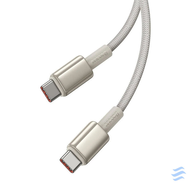Cable USB C do USB C Baseus Tungsten Gold 100W 2m (złoty) USB C to USB C