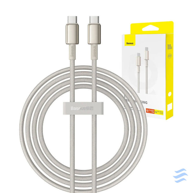 Cable USB C do USB C Baseus Tungsten Gold 100W 2m (złoty) USB C to USB C