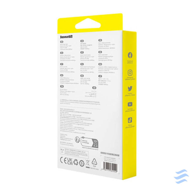 Cable USB C do USB C Baseus Tungsten Gold 100W 2m (złoty) USB C to USB C