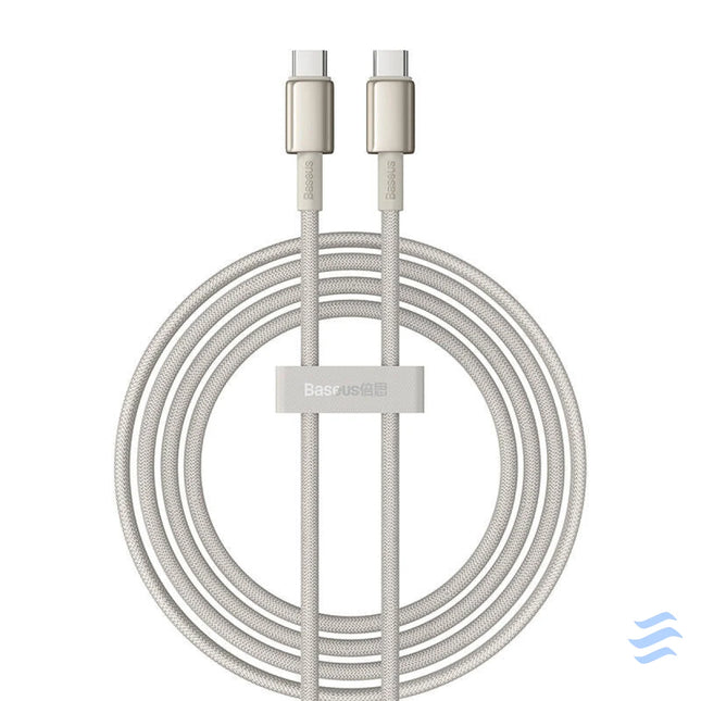 Cable USB C do USB C Baseus Tungsten Gold 100W 2m (złoty) USB C to USB C