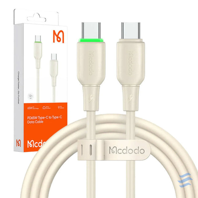 Cable USB C do USB C Mcdodo CA 4770 65W 1.2m (beige) USB C to USB C