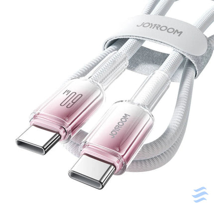 Cable USB C USB C Joyroom S A42 60W 1.2m biały USB C to USB C