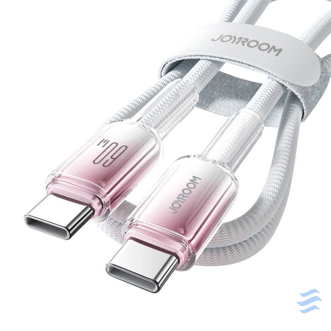 Cable USB C USB C Joyroom S A42 60W 1.2m biały USB C to USB C