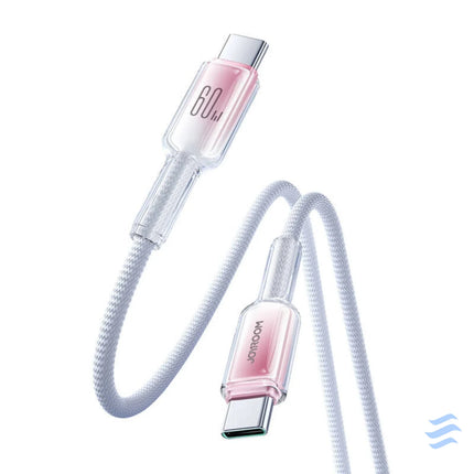Cable USB C USB C Joyroom S A42 60W 1.2m biały USB C to USB C