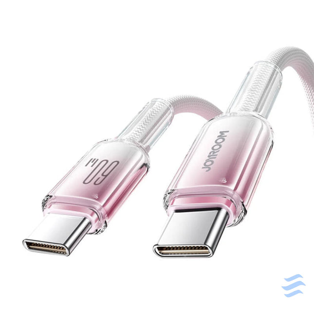 Cable USB C USB C Joyroom S A42 60W 1.2m biały USB C to USB C