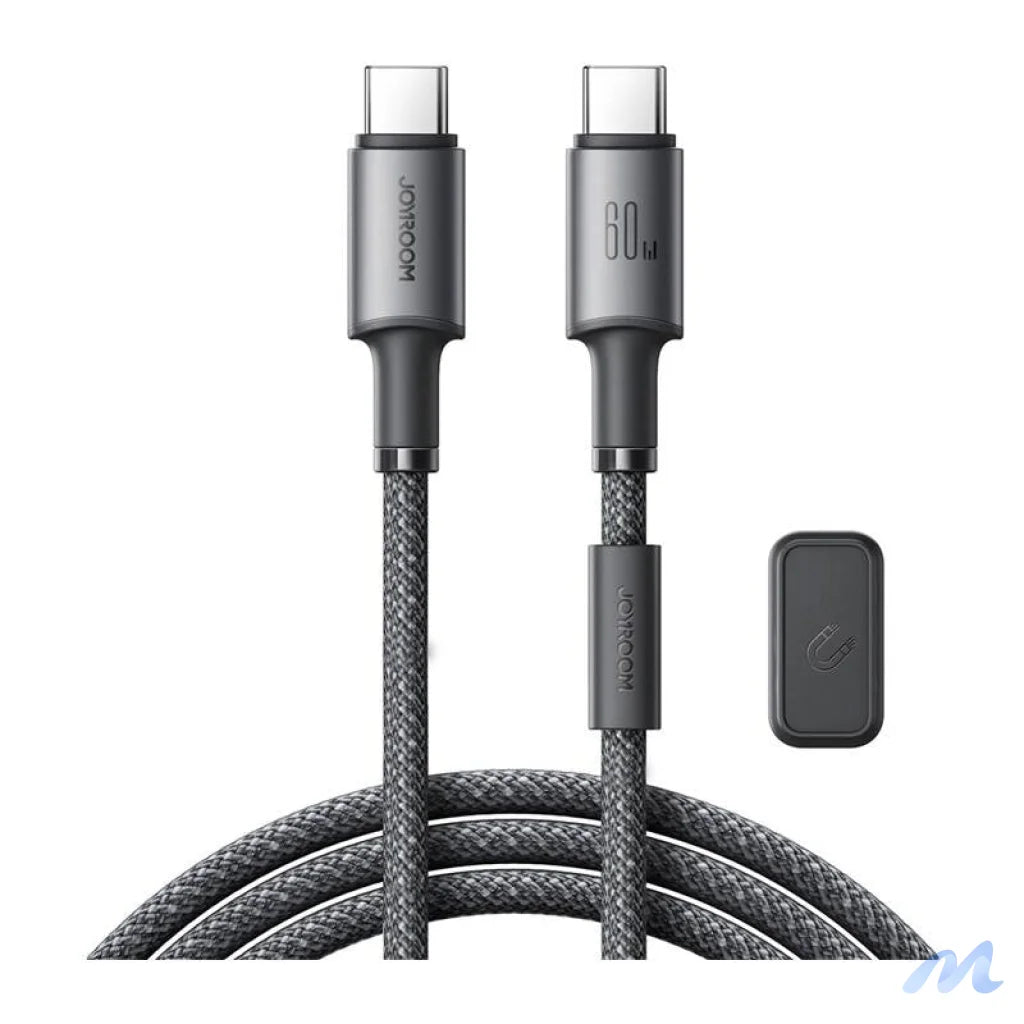 Cable USB-C - USB-C Joyroom S-A50, 60W, 1.2m szary