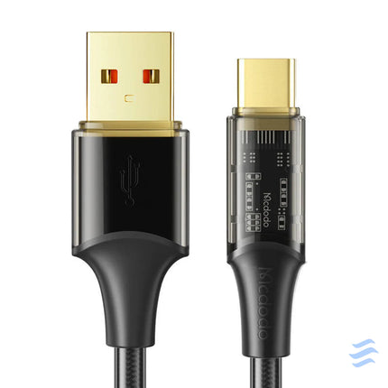 Cable USB C Mcdodo CA 2092 6A 1.8m (black) USB to USB C