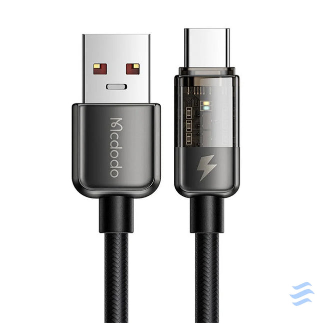 Cable USB C Mcdodo CA 3150 6A 1.2m (black) USB to USB C