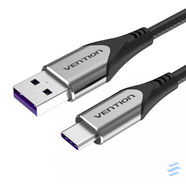 Cable USB C to USB 2.0 Vention COFHG FC 5A 1.5m (grey) USB to USB C