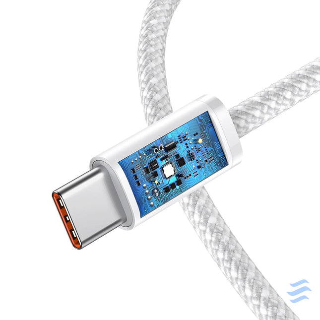 Cable USB C to USB C Baseus 100W 1m (white) USB C to USB C