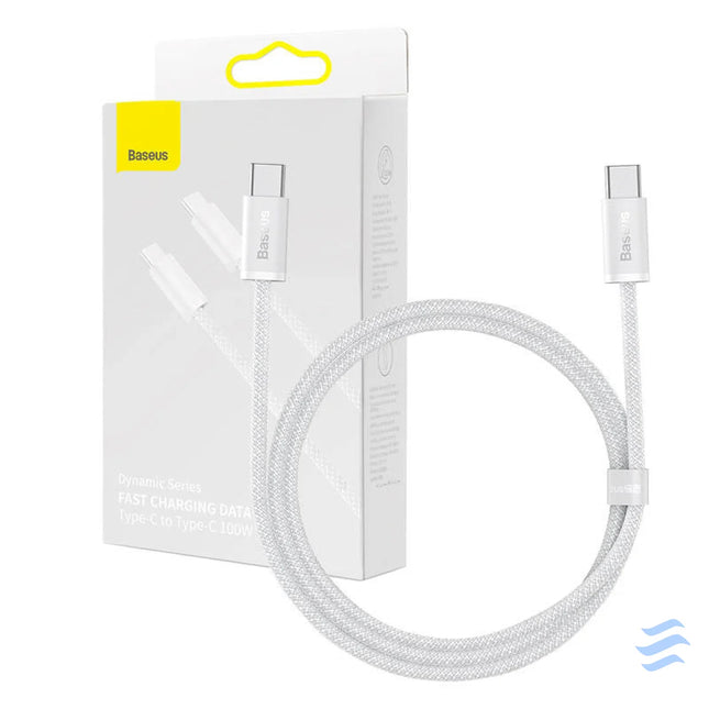 Cable USB C to USB C Baseus 100W 1m (white) USB C to USB C