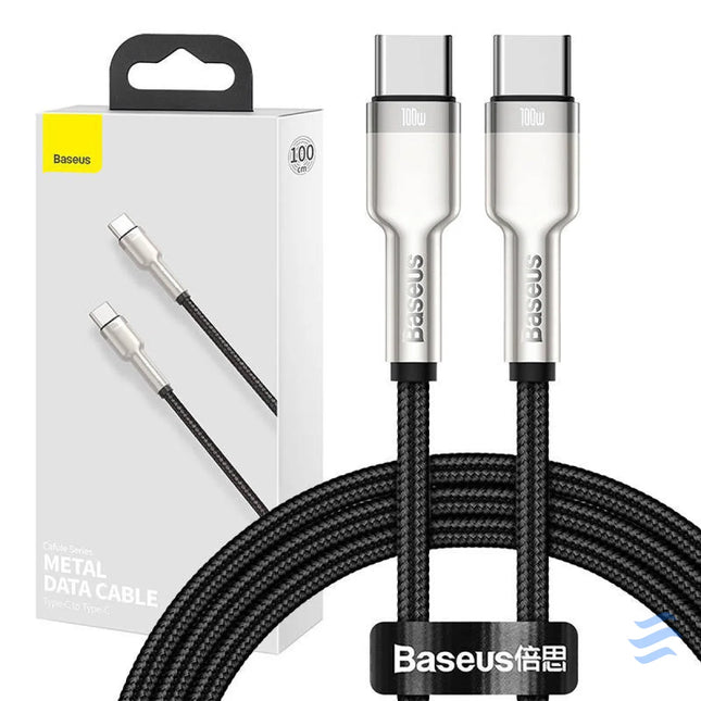 Cable USB C to USB C Baseus Cafule 100W 1m (black) USB C to USB C