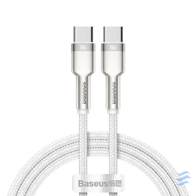 Cable USB C to USB C Baseus Cafule 100W 1m (white) USB C to USB C