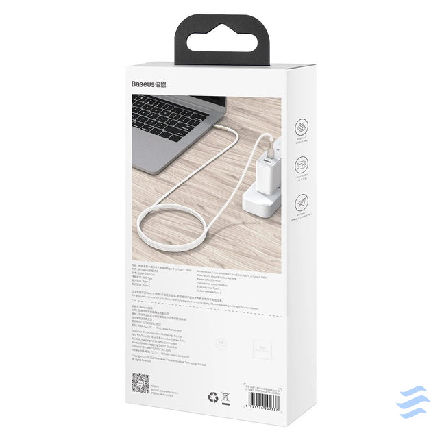 Cable USB C to USB C Baseus Cafule 100W 2m (black) USB C to USB C