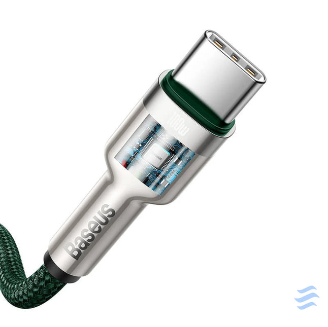 Cable USB C to USB C Baseus Cafule 100W 2m (green) USB C to USB C