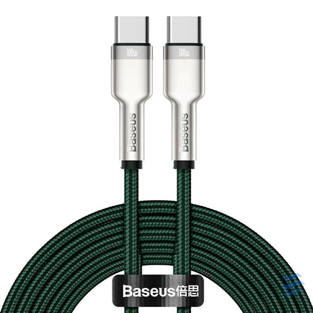 Cable USB C to USB C Baseus Cafule 100W 2m (green) USB C to USB C