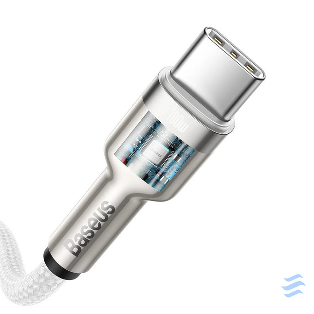 Cable USB C to USB C Baseus Cafule 100W 2m (white) USB C to USB C