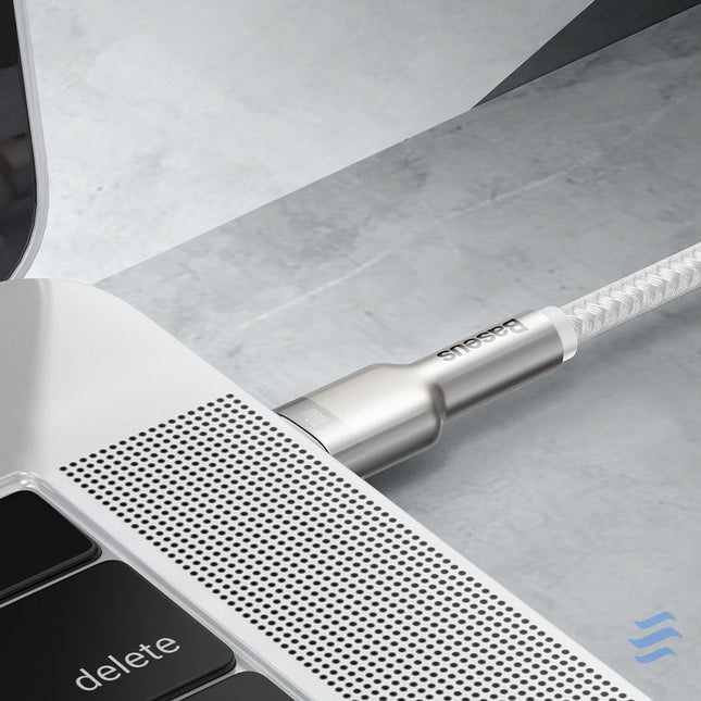 Cable USB C to USB C Baseus Cafule 100W 2m (white) USB C to USB C