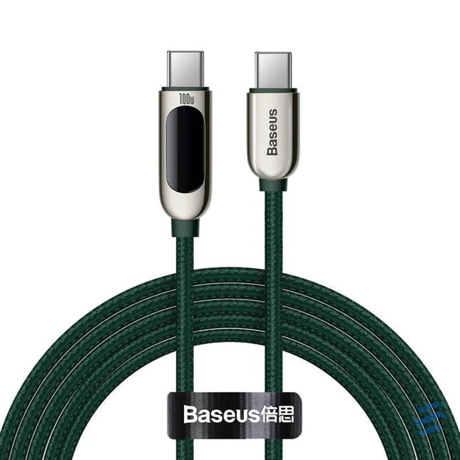 Cable USB C to USB C Baseus Display 100W 2m (green) USB C to USB C