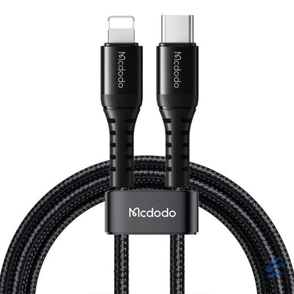 Cable USB C to lightning Mcdodo CA 5630 36W 0.2m (black) USB C to Lightning