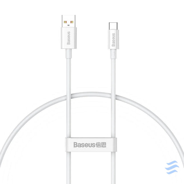 Cable USB do USB C Baseus Superior 100W 0.25m (white) USB to USB C