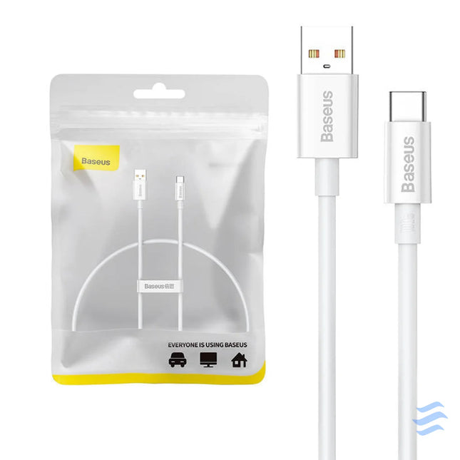 Cable USB do USB C Baseus Superior 100W 0.25m (white) USB to USB C