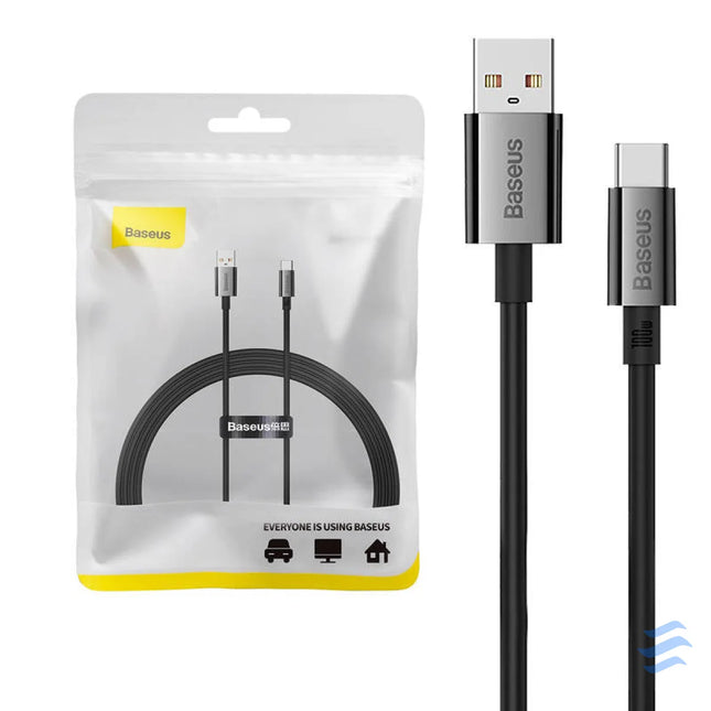 Cable USB do USB C Baseus Superior 100W 1,5m (black) USB to USB C