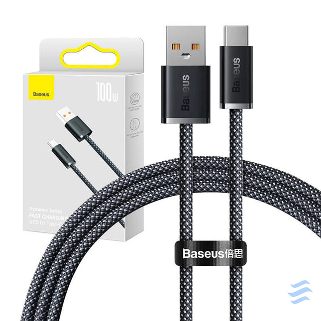 Cable USB to USB C Baseus Dynamic Series 100W 1m (grey) USB to USB C