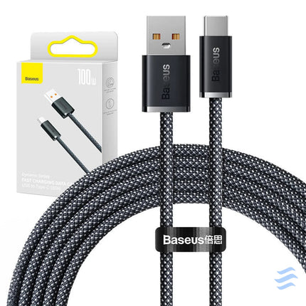 Cable USB to USB C Baseus Dynamic Series 100W 2m (black) USB to USB C
