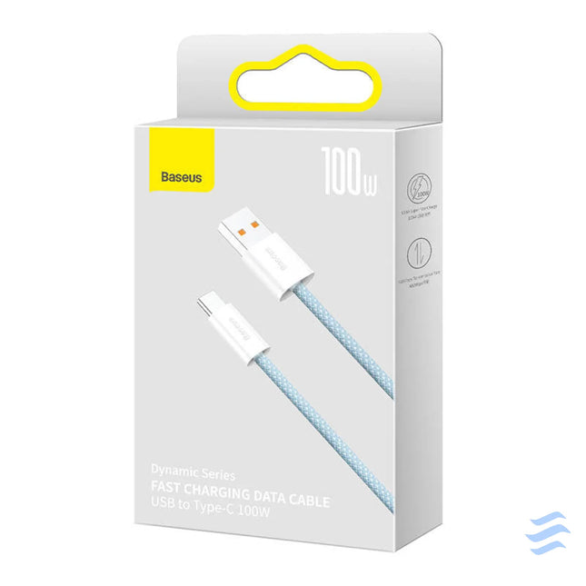 Cable USB to USB C Baseus Dynamic Series 100W 2m (blue) USB to USB C