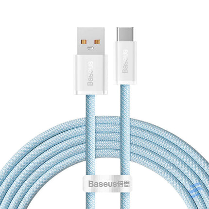 Cable USB to USB C Baseus Dynamic Series 100W 2m (blue) USB to USB C