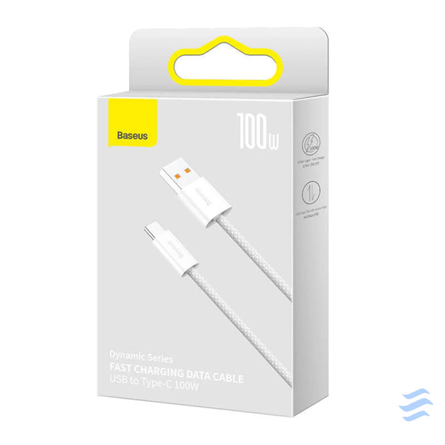 Cable USB to USB C Baseus Dynamic Series 100W 2m (white) USB to USB C