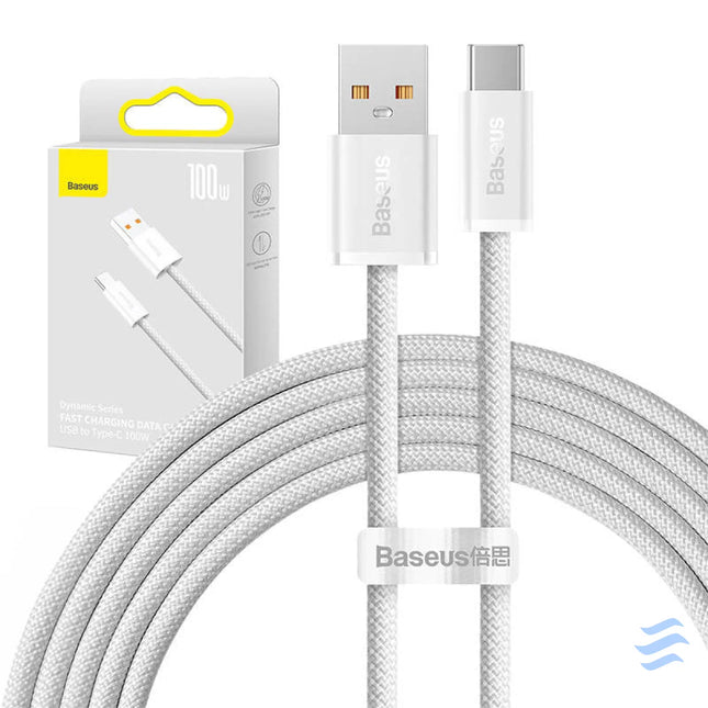 Cable USB to USB C Baseus Dynamic Series 100W 2m (white) USB to USB C