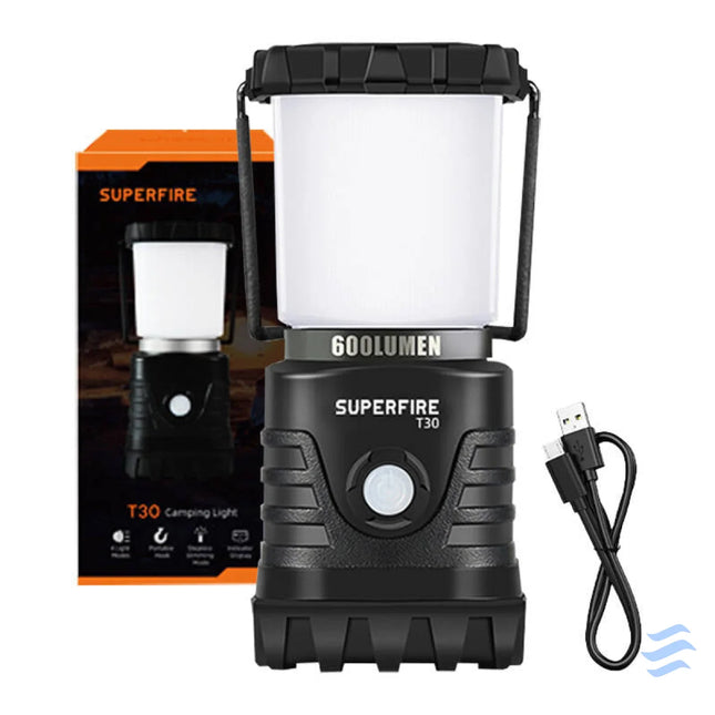 Camping lamp Superfire T30 – 600lm USB 4 modes Camping lamps