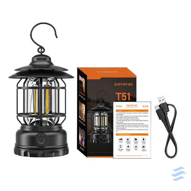 Camping light Superfire T51 USB C Camping lamps