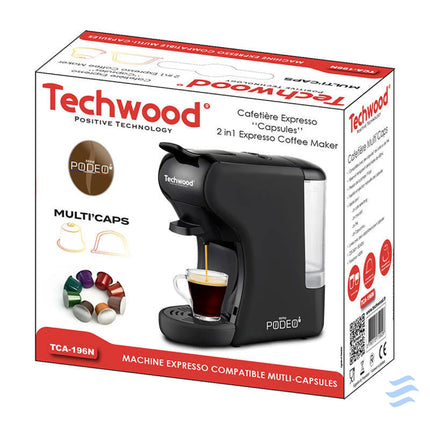 Capsule coffee maker Techwood TCA 196N (black) Coffee makers