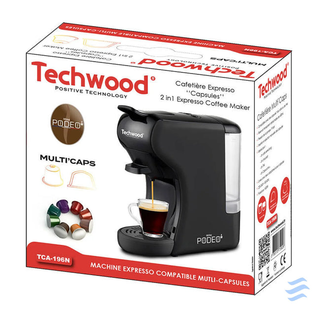 Capsule coffee maker Techwood TCA 196N (black) Coffee makers