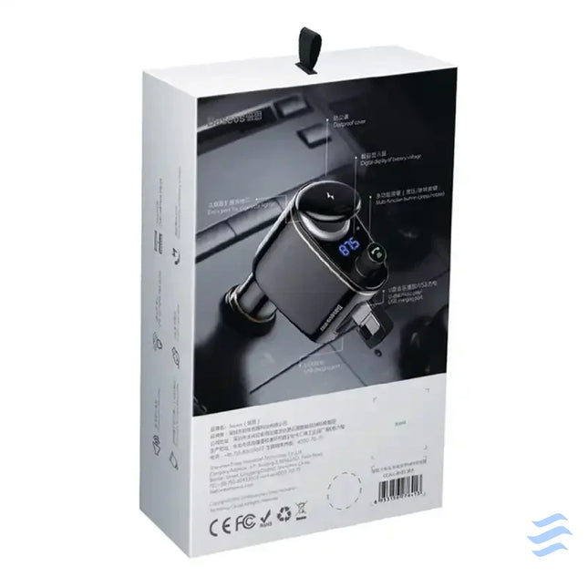 Car Bluetooth MP3 Player Baseus S 06Black OS Car transmitters