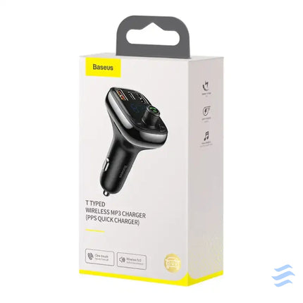 Car Bluetooth MP3 Player Baseus T Shaped S 13 Black OS Car transmitters