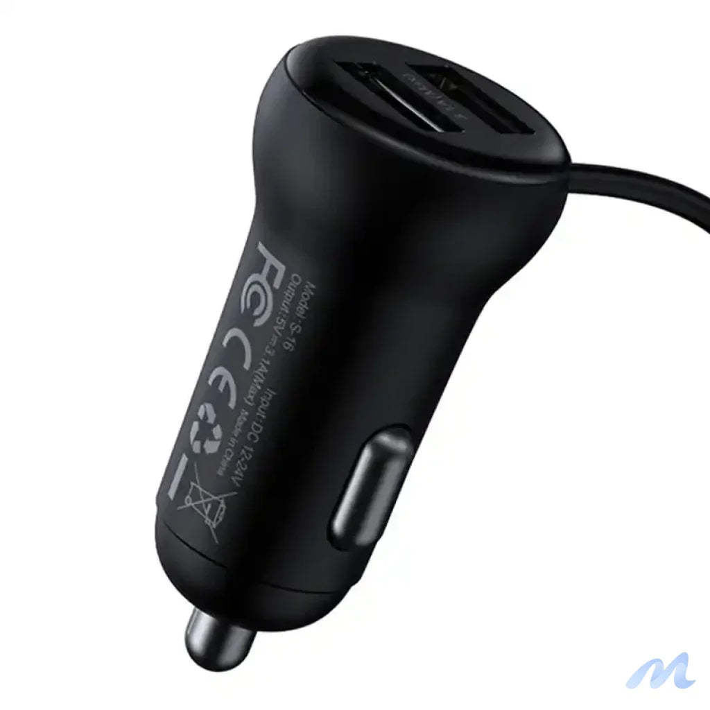 Car Bluetooth MP3 Player + Charger Baseus T Shaped S-16 Black OS