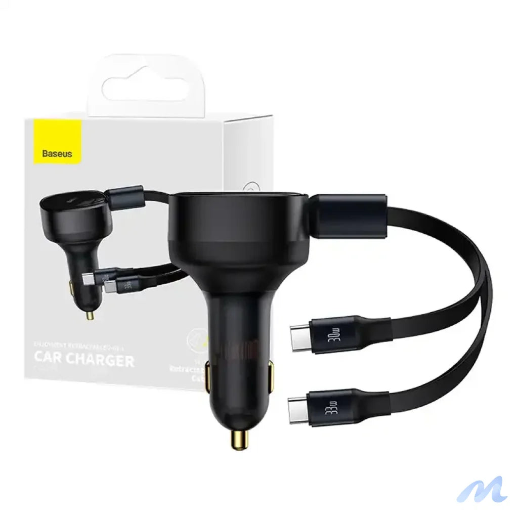 Car Charger Baseus Enjoyment with cable USB-C, 33W (Black)