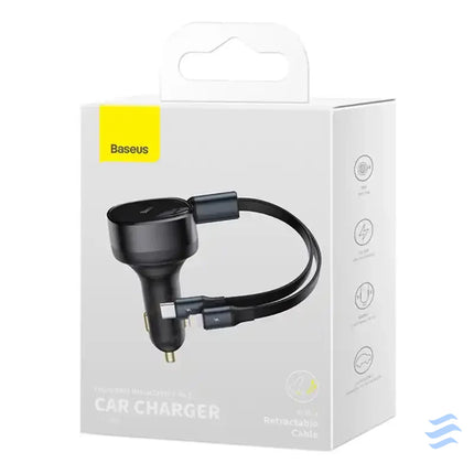 Car Charger Baseus Enjoyment with cable USB C + Lightning 3A 30W (Black) Car chargers