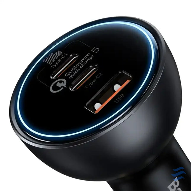 Car Charger Baseus Qualcomm USB 2x USB C 160W (Grey) Car chargers