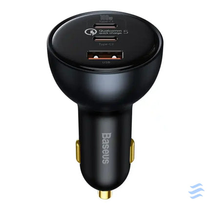 Car Charger Baseus Qualcomm USB 2x USB C 160W (Grey) Car chargers
