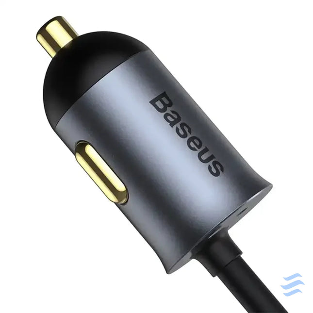 Car charger Baseus Share Together with extension cord 2x USB 2x USB C 120W (grey) Car chargers