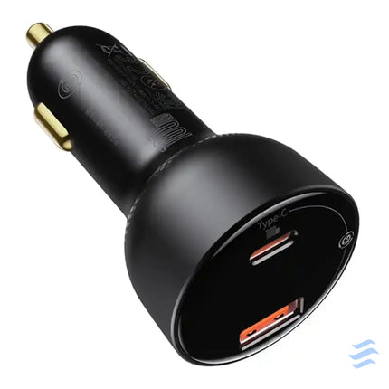 Car charger Baseus Superme USB USB C 100W (black) Car chargers