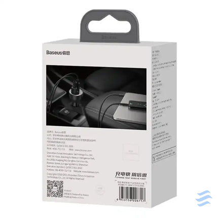 Car charger Baseus Superme USB USB C 100W (black) Car chargers
