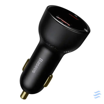 Car charger Baseus Superme USB USB C 100W + USB C cable (black) Car chargers