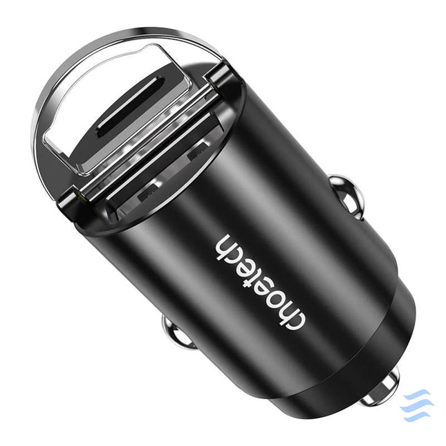 Car Charger Choetech TC0006 1x USB A 1x USB C 30W PD 3.0 (black) Car chargers