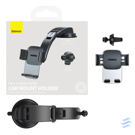 Car holder Baseus Easy Control Clamp for grille / dashboard (black) Phone holders